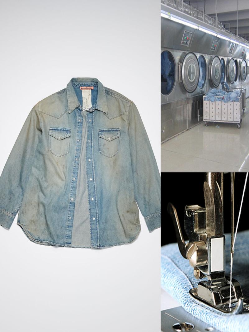 Denim Button-Up Shirt  | Mens Shirts Clothing Mens