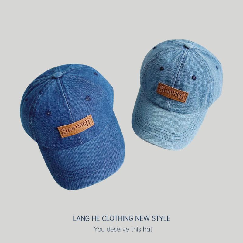 Denim Logo Cap  | Womens Hats Hats Dark Blue