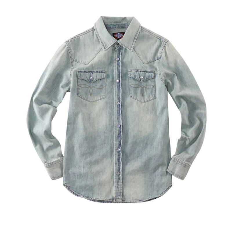 Denim Shirt – Relaxed Fit  | Womens Shirts & Blouses Clothing Light blue