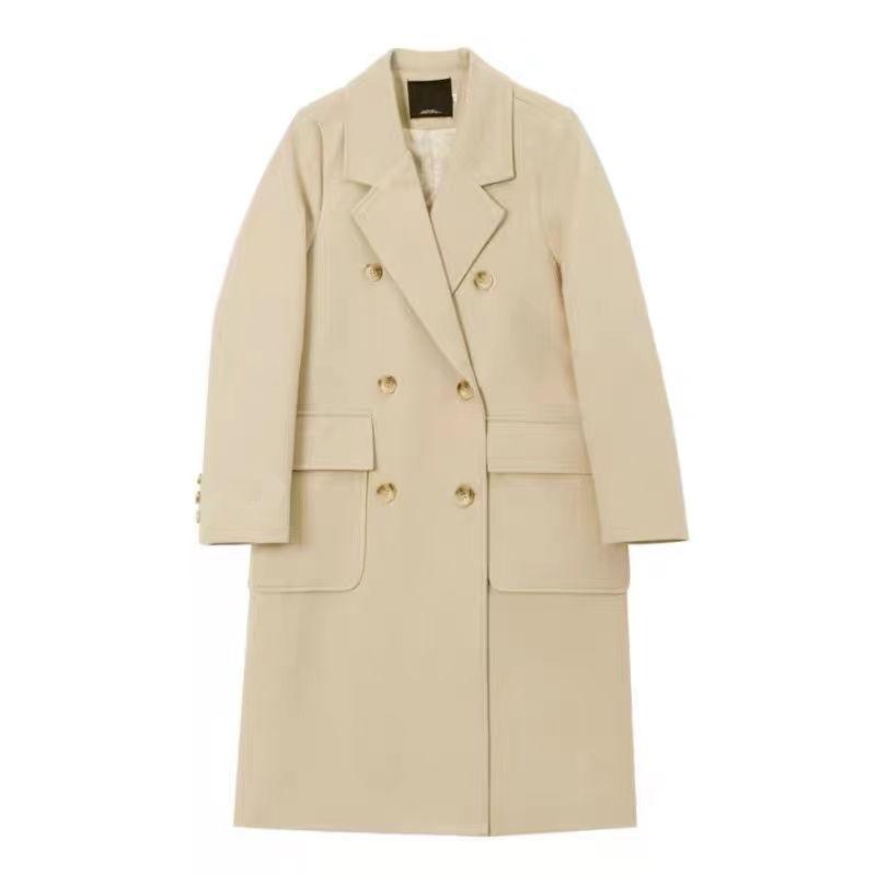 Double-Breasted Wool Coat  | Womens Outerwear Clothing Outerwear