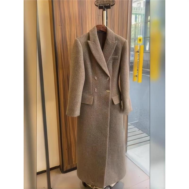 Double-Breasted Wool Coat  | Womens Outerwear Clothing Outerwear