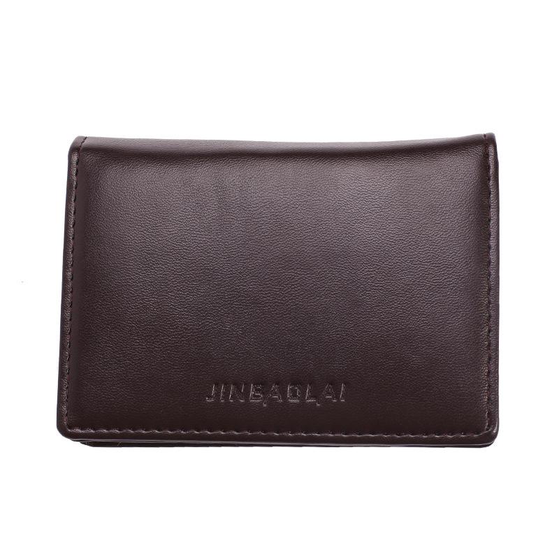 Folded Leather Wallet  | Womens Small Leather Goods Shoes & Accessories Dark brown