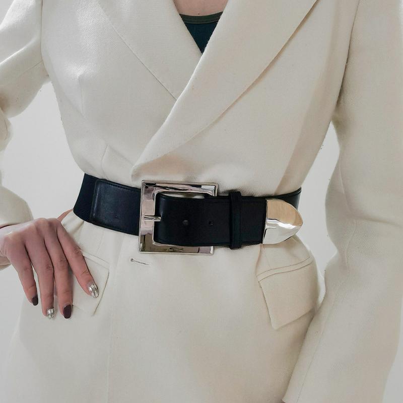 Leather Cuff Bracelet Runway Show  | Womens Jewellery Jewellery Black