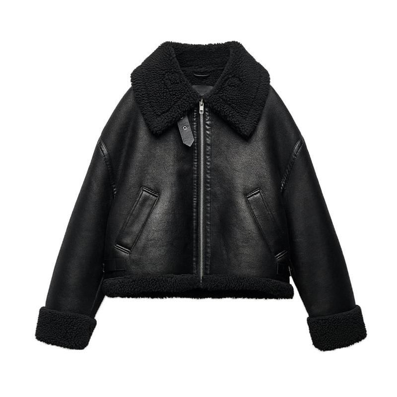 Shearling Jacket  | Womens Outerwear Clothing Black