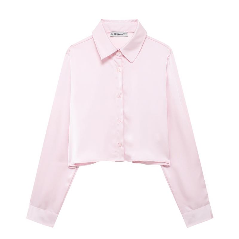 Shirt Logo Embroidery  | Womens Shirts & Blouses Clothing Dusty pink