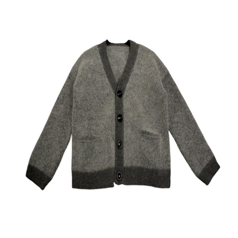 Wool Mohair Cardigan  | Womens Knitwear Clothing blue mélange