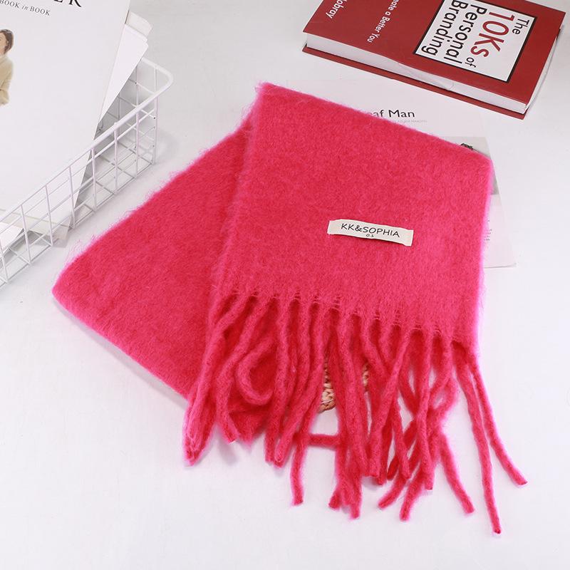 Wool Mohair Scarf – Narrow  | Womens Scarves Scarves Dusty pink