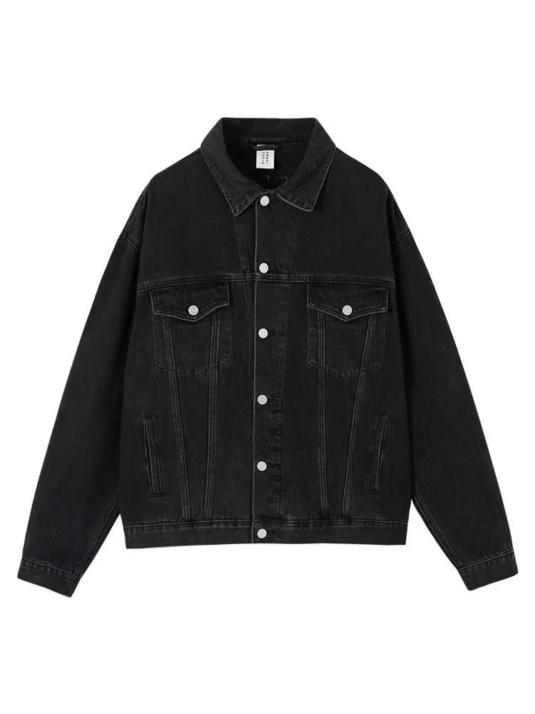 Denim Jacket – Relaxed Fit  | Womens Outerwear Clothing Black